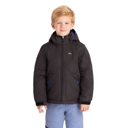 Boys Casual Jacket Ryssa in Black, Front view on mannequin