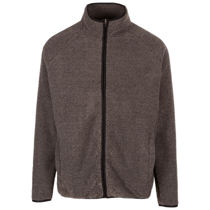 Trespass Mens Fleece Salo in Storm Grey, Front view on mannequin