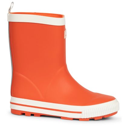 Trespass Kids Welly Boots Sammy in Poppy Red, Front view of footwear