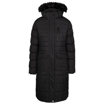 Trespass Womens Casual Jacket Sasha in Black, Front view on mannequin