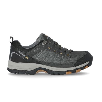 Trespass Mens Walking Shoes Scarp B in Castle, Angled view of footwear