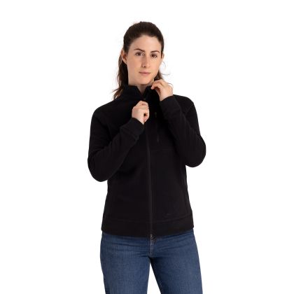 Womens Fleece Script in Black