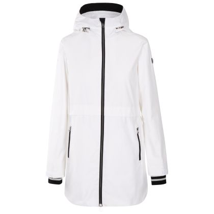 Women's Waterproof Jacket TP50 Seabird in WHITE, Front view on mannequin