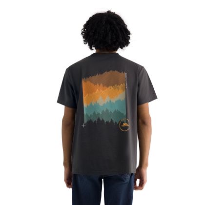 Mens Casual Short Sleeves T-Shirt Sean in Dark Grey