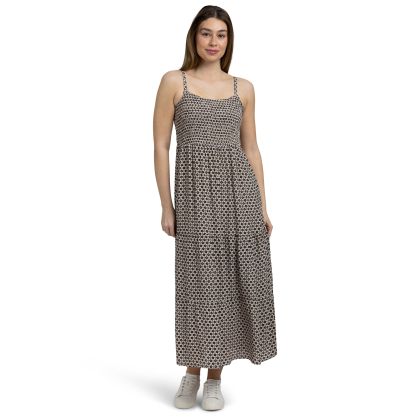 Womens Casual Maxi Dress Selena in Soft Stone Print
