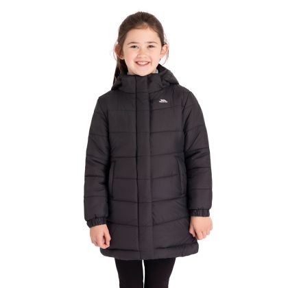 Girls Quilted Jacket Sellster in Black