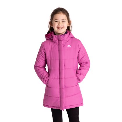 Girls Quilted Jacket Sellster in Deep Pink