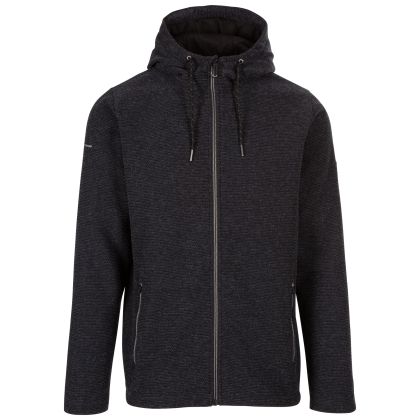 Trespass Men's Fleece AT200 Sheelane in BLACK MARL, Front view on mannequin