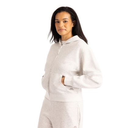 Womens Full Zip Active Hoodie Sileas in Grey Marl
