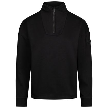 Womens Fleece Siobhan in Black, Front view on mannequin