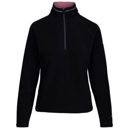 Womens Fleece At100 Skylar in BLACK LIGHT MULBERRY, Front view on mannequin