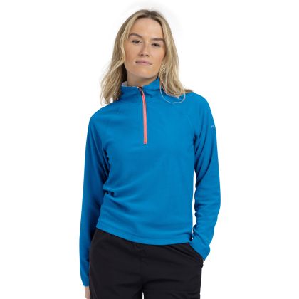 Skylar Women's Fleece in Blue, Front view on mannequin