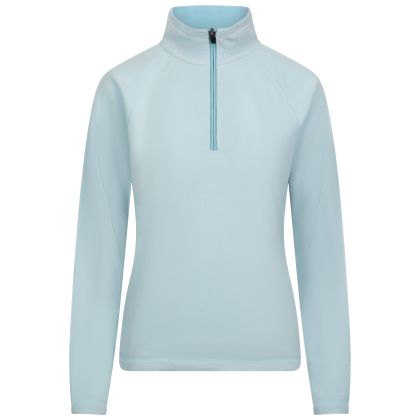 Womens 1/2 Zip Fleece Skylar in Seafoam, Front view on mannequin