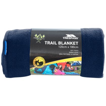 Trespass Fleece Blanket Snuggles 120 x 180cm in Navy