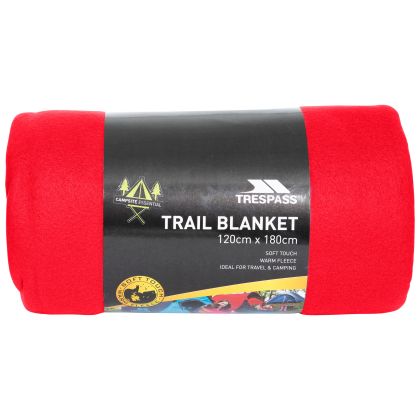 Trespass Fleece Blanket Snuggles 120 x 180cm in Red