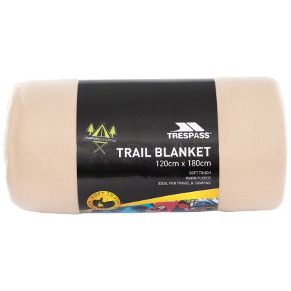 Trespass Fleece Blanket Snuggles 120 x 180cm in Beige