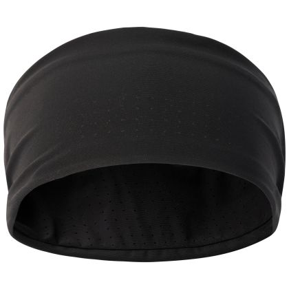 Trespass Unisex Sports Headband Sofia in Black, Front view of hat