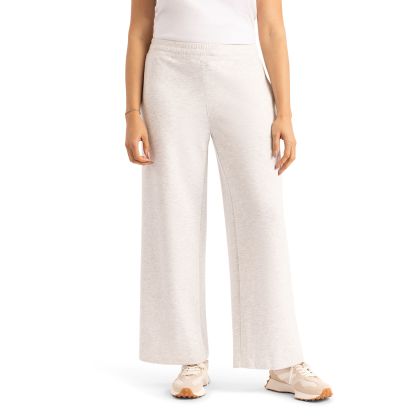 Womens Wide Leg Joggers Sollas in Grey Marl