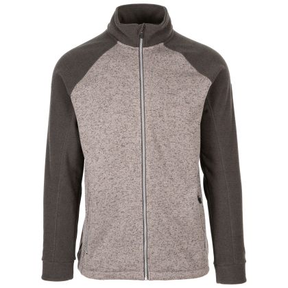 Trespass Men's Fleece AT200 Sonstown in GREY MARL, Front view on mannequin