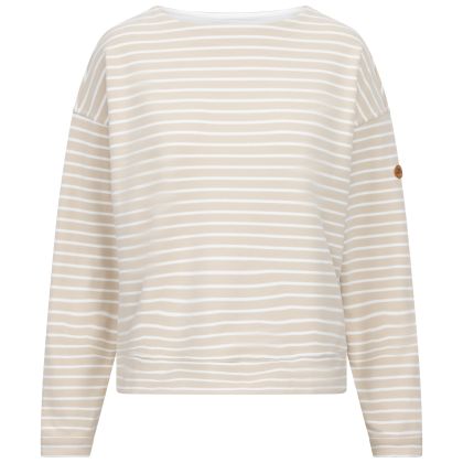 Womens Casual Top Soothing in Soft Stone, Front view on mannequin