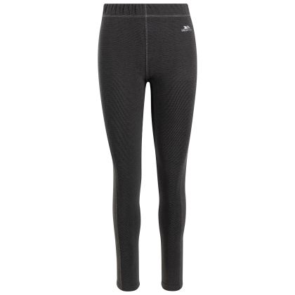 Women's Base Layer Trousers Sunita in Black/storm grey, Front view on mannequin