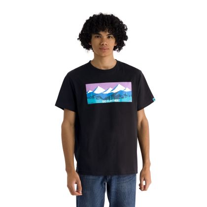 Mens Casual Round Neck T-Shirt Sven in Black