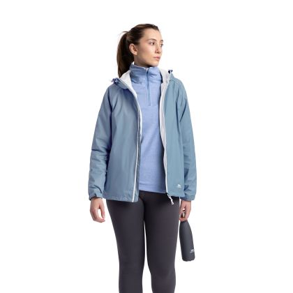 Trespass Women's Jacket Tayah II in PEWTER, Front view on mannequin