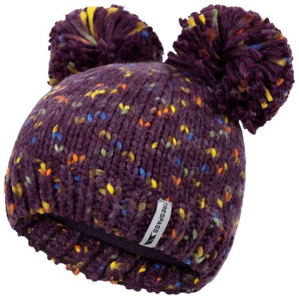 Unisex Kids Hat Ted in POTENT PURPLE, Hat at angled view