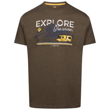Mens Casual Printed T-Shirt  Thelon in Marshland Marl