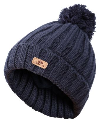 Kids' Knitted Beanie Hat Thorns in NAVY