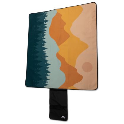 Waterproof Picnic Blanket 135 x 120cm Throw in Mountain Print