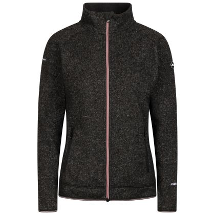 Trespass Womens Fleece Toddy in Black Marl, Front view on mannequin