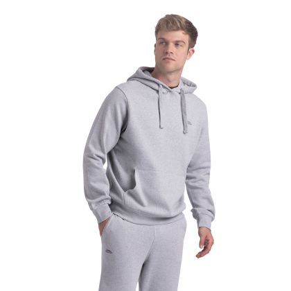 Mens Casual Hoodie Truman In Grey Marl