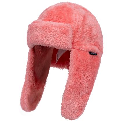 Kids Faux Fur Hat Twixie in Soft Orange