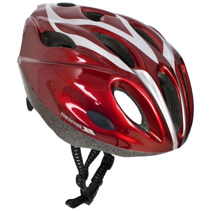 Trespass Kids Bike Helmet Tanky Red in Red