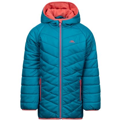 Girls Quilted Casual Jacket Valard in Light Teal
