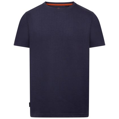 Mens Casual Tee Vanco in Navy, Front view on mannequin