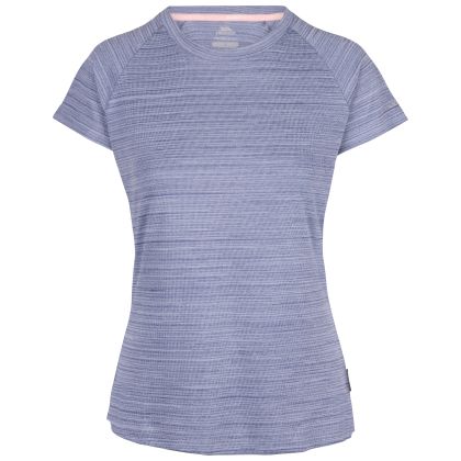 Women's Active Top-Tp75 Vickland in Denim Blue Marl, Front view on mannequin
