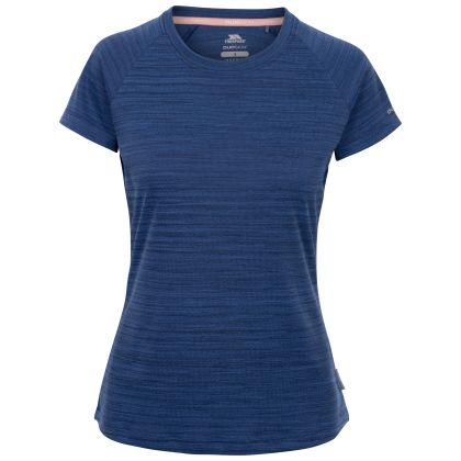 Women's Active Top-Tp75 Vickland in Navy Marl, Front view on mannequin