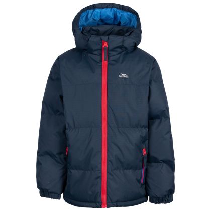 Trespass Men's Casual Jacket Wilbur in NAVY, Front view on mannequin