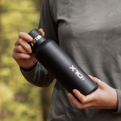DLX 600ml Insulated Flask Langavat in Black