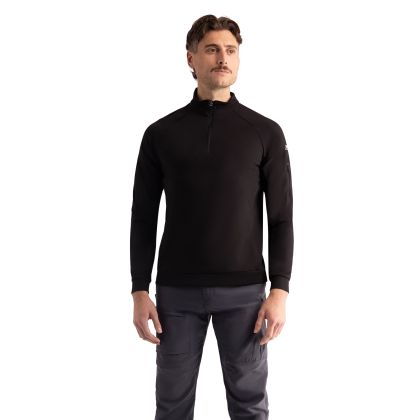 Mens Half Zip Active Top Zakery in Black