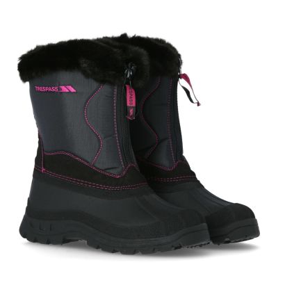 Zesty Women's Waterproof Snow Boots in Black, Pair of footwear