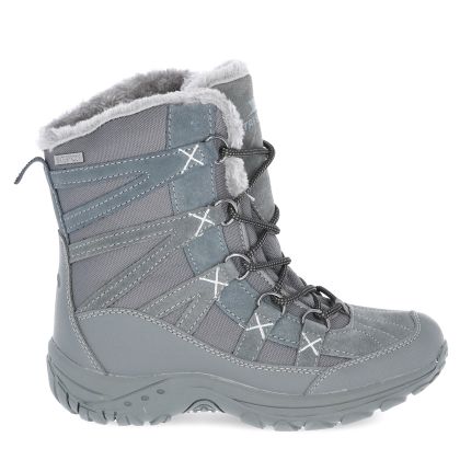 Trespass Womens Insulated Waterproof Snow Boots Zofia in Grey