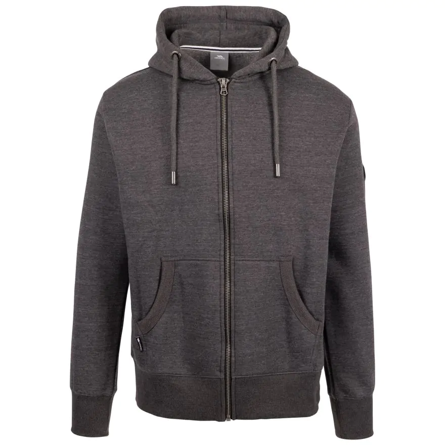 Trespass Mens Full Zip Hoodie Bran Trespass