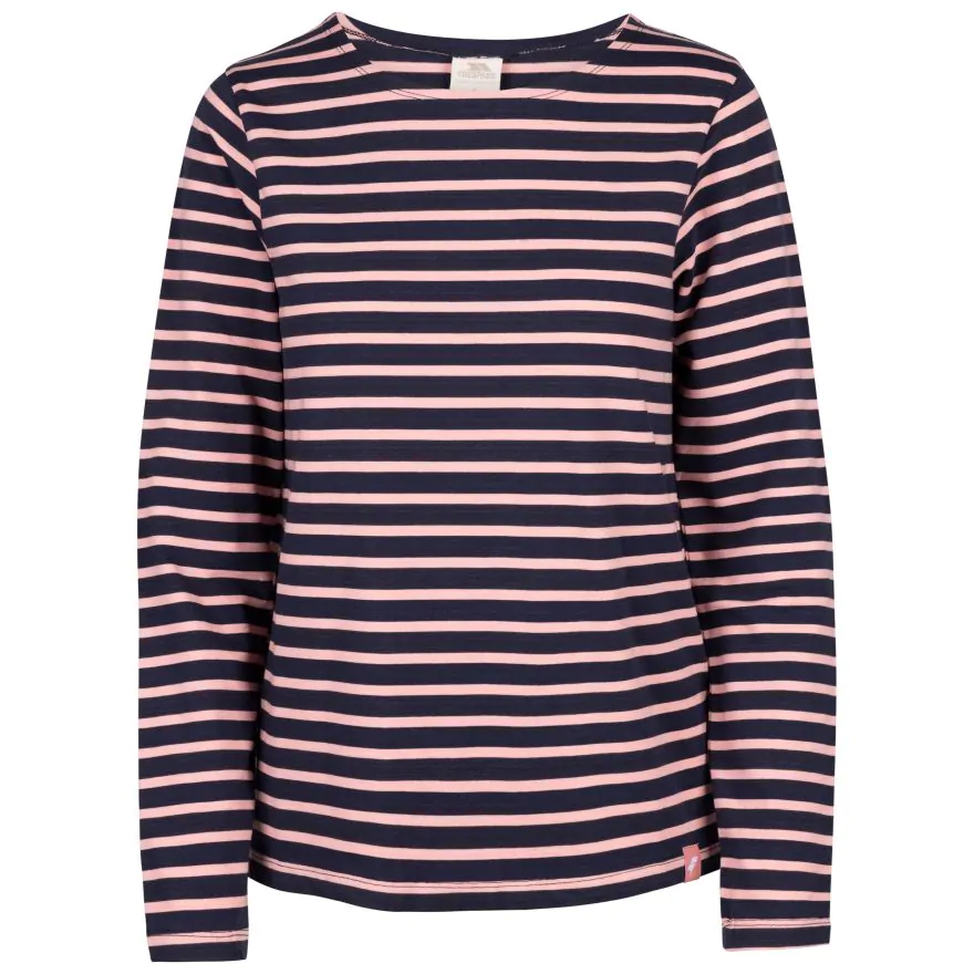 Trespass Camicia Donna Karen A Righe - Maniche Lunghe, Colletto A Costine, Casual Chic