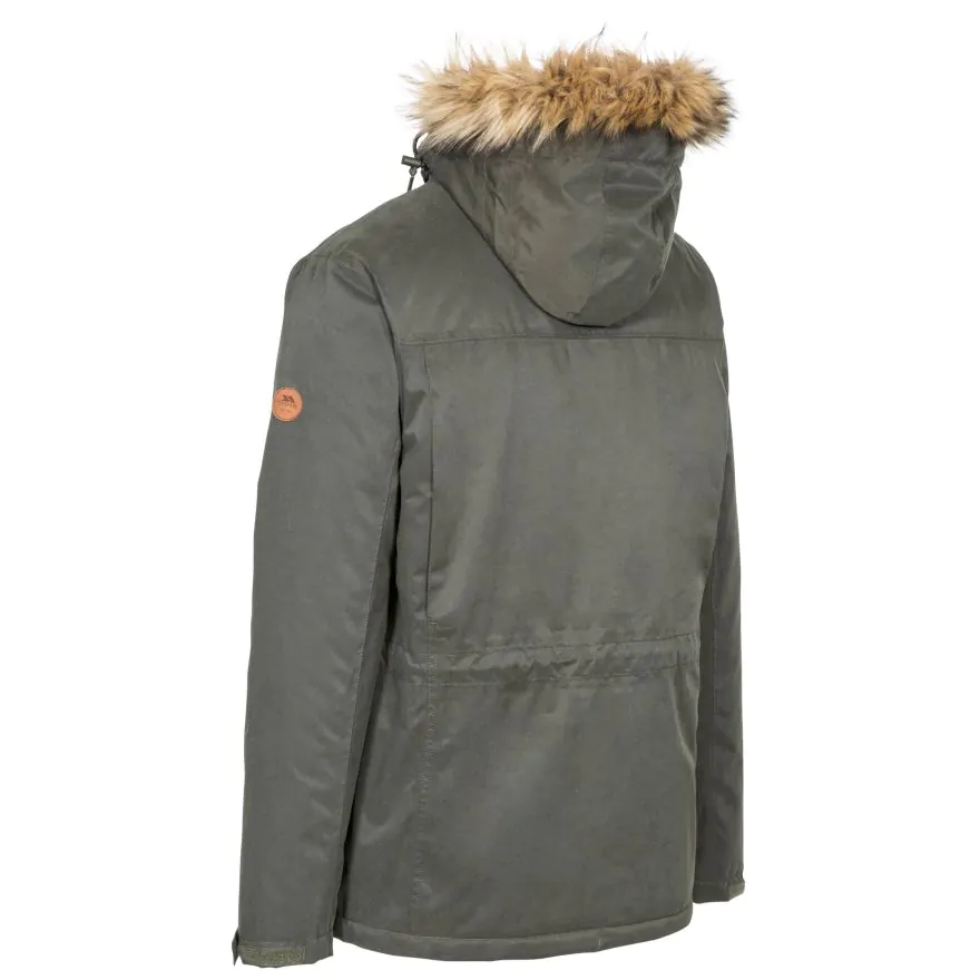 Trespass Mens Waterproof Parka Jacket Quebeckford Trespass