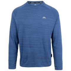 Mens Active Top Tp75 Adamo in Navy Marl, Front view on mannequin