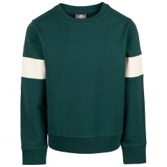 Trespass Boys Long Sleeve Top Antro in Pine, Front view on mannequin