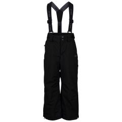 Kids  Ski Trousers Benito in BLACK, Front view on model